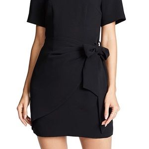Cinq à Sept Bia Tie Waist Dress in black, Size 6!